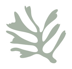 Leaf shape matisse style