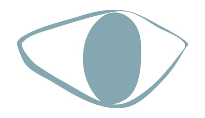 Eye organic shape matisse style