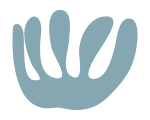 Leaf shape matisse style