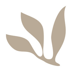 Leaf shape matisse style