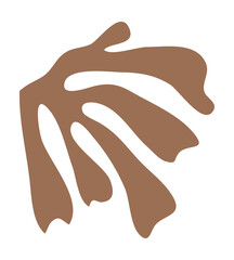 Leaf shape matisse style