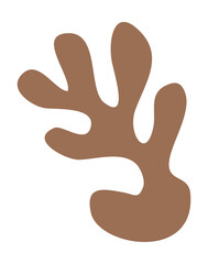 Leaf shape matisse style