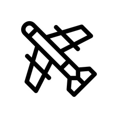 aircraft icon or logo isolated sign symbol vector illustration - high-quality black style vector icons
