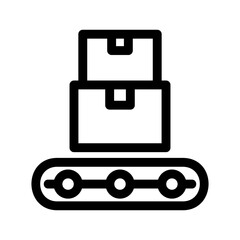 airport trolley icon or logo isolated sign symbol vector illustration - high-quality black style vector icons
