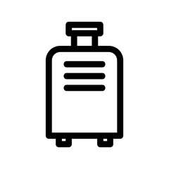 baggage icon or logo isolated sign symbol vector illustration - high-quality black style vector icons
