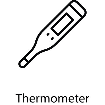 Thermometer icon design stock illustration