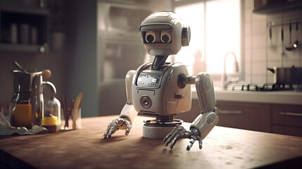 Fototapeta premium Roboter, Oberfläche, greifbare Gliedmaßen, Technologie, Zukunft, Fortschritt, Innovation, KI, Künstliche Intelligenz, Maschine, Automatisierung, Mensch-Maschine-Interaktion, Robotik, Industrie, Fertig