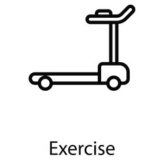 Exercise icon design stock illustration