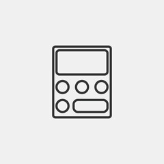 Calculator vector icon illustration sign