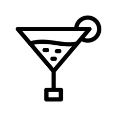 cocktail icon or logo isolated sign symbol vector illustration - high-quality black style vector icons
