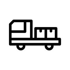 delivery van icon or logo isolated sign symbol vector illustration - high-quality black style vector icons
