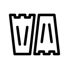 flippers icon or logo isolated sign symbol vector illustration - high-quality black style vector icons
