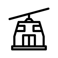 Fototapeta premium funicular icon or logo isolated sign symbol vector illustration - high-quality black style vector icons 