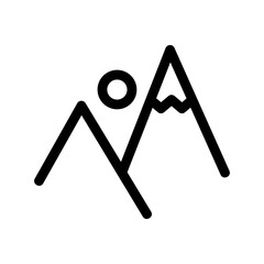 hiking icon or logo isolated sign symbol vector illustration - high-quality black style vector icons
