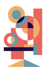 Abstract geometric shape cover