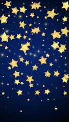 Magic stars vector overlay.  Gold stars scattered
