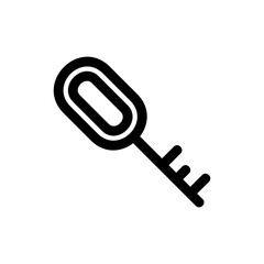 hotel key icon or logo isolated sign symbol vector illustration - high-quality black style vector icons
