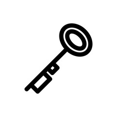 hotel key icon or logo isolated sign symbol vector illustration - high-quality black style vector icons
