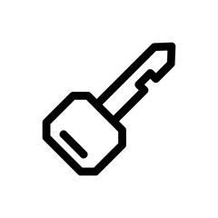 hotel key icon or logo isolated sign symbol vector illustration - high-quality black style vector icons
