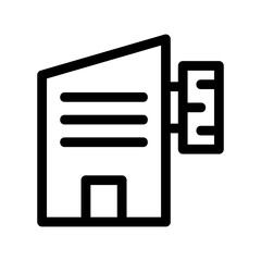 Fototapeta premium hotel icon or logo isolated sign symbol vector illustration - high-quality black style vector icons 