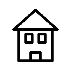 house icon or logo isolated sign symbol vector illustration - high-quality black style vector icons
