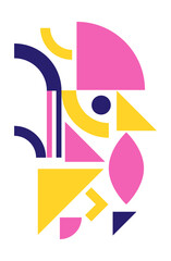 Abstract geometric shape cover