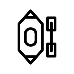 kayak icon or logo isolated sign symbol vector illustration - high-quality black style vector icons
