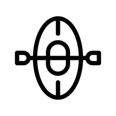 kayak icon or logo isolated sign symbol vector illustration - high-quality black style vector icons

