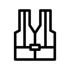 life jacket icon or logo isolated sign symbol vector illustration - high-quality black style vector icons
