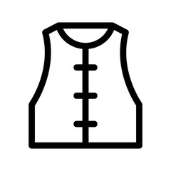 life jacket icon or logo isolated sign symbol vector illustration - high-quality black style vector icons
