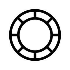 Naklejka premium lifebuoy icon or logo isolated sign symbol vector illustration - high-quality black style vector icons 
