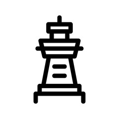 lighthouse icon or logo isolated sign symbol vector illustration - high-quality black style vector icons
