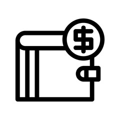 Obraz premium money icon or logo isolated sign symbol vector illustration - high-quality black style vector icons 