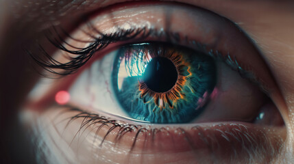 Fototapeta na wymiar Human Eye, Generative AI, Illustration