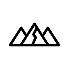 mountains icon or logo isolated sign symbol vector illustration - high-quality black style vector icons
