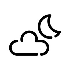 Fototapeta premium night icon or logo isolated sign symbol vector illustration - high-quality black style vector icons 
