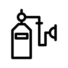 oxygen tank icon or logo isolated sign symbol vector illustration - high-quality black style vector icons
