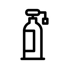 oxygen tank icon or logo isolated sign symbol vector illustration - high-quality black style vector icons
