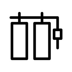 oxygen tank icon or logo isolated sign symbol vector illustration - high-quality black style vector icons
