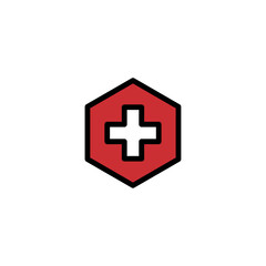 medical icon design vector logo