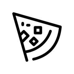 pizza icon or logo isolated sign symbol vector illustration - high-quality black style vector icons
