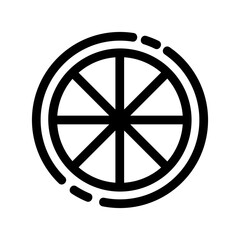 Obraz premium pizza icon or logo isolated sign symbol vector illustration - high-quality black style vector icons 