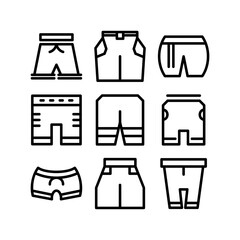 shorts icon or logo isolated sign symbol vector illustration - high-quality black style vector icons
