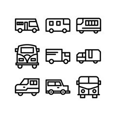 vehicle icon or logo isolated sign symbol vector illustration - high-quality black style vector icons
