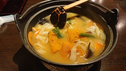 soup in a pan