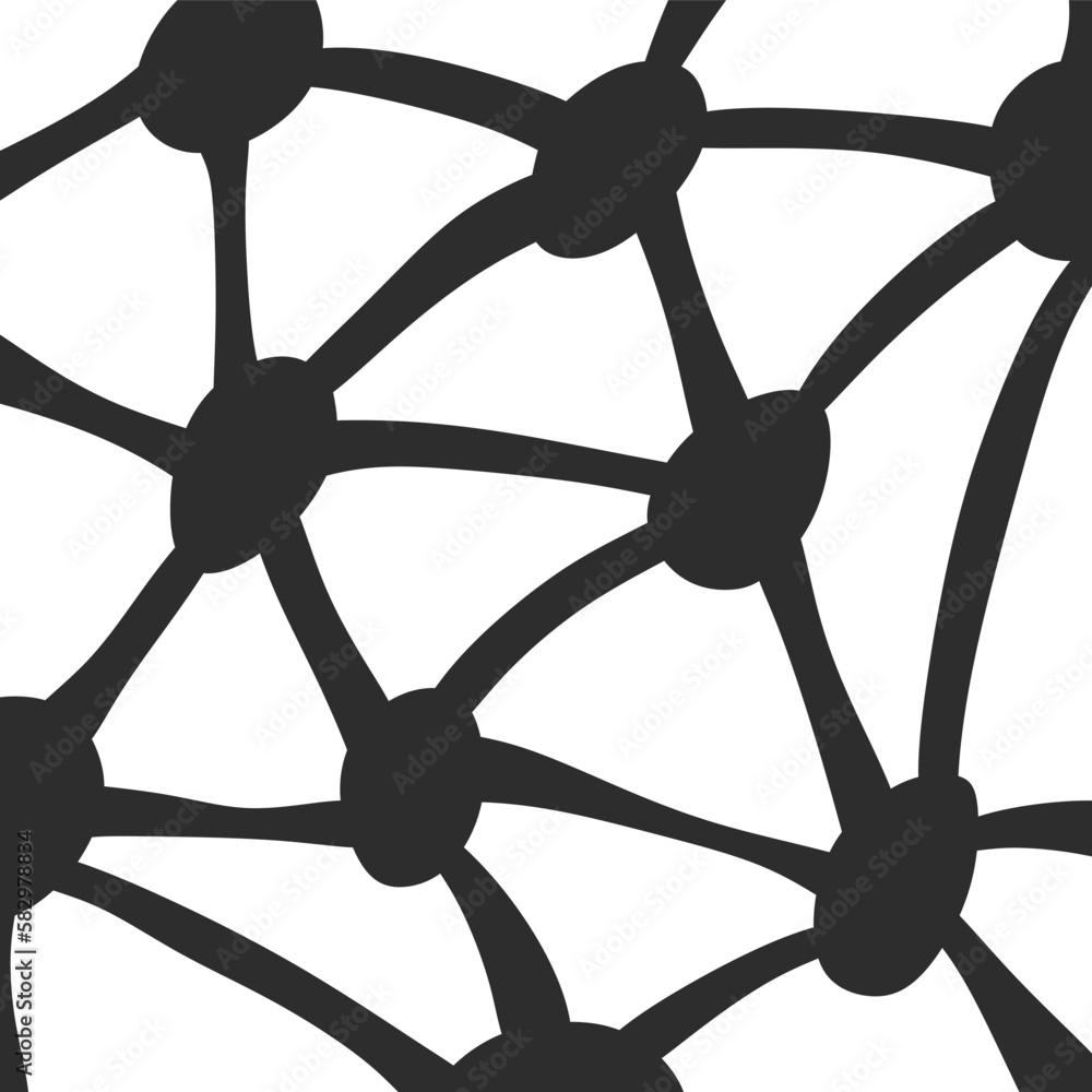 Poster abstract background with some dots connected each other with lines