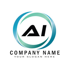 AI COPMANY LINKED LETTER LOGO 