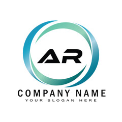 AR company linked logo design