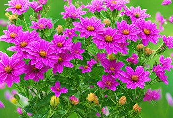 Fototapeta premium pink natural flowers blossom generative ai
