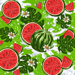 Trendy abstract art templates with fruit and geometric elements. Suitable for social media posts, mobile apps, banners design and web internet ads. Vector fashion backgrounds.